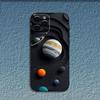 Чехол для телефона 'Космическая Планета Солнце Луна Звезды' для iPhone 16,15,14,13,12,11,Pro,X,XS,Max,XR,Plus,Mini Мягкий Черный Чехол