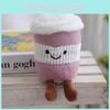 Keychain Plush Cute Cartoon Coffee Cup Pendant For Bag Decor And Girls Gift