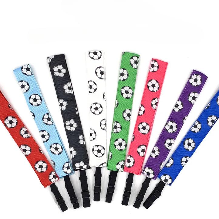 Модная футбольная повязка на голову конфетного цвета, повязка на голову для йоги, эластичная повязка на голову для бега, противоскользящая повязка на голову, аксессуары для волос оптом