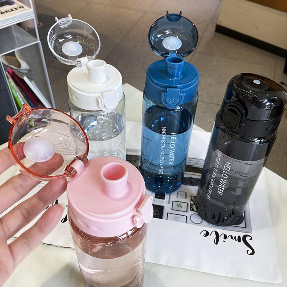 780 мл пластиковая бутылка для воды для питья, портативная студенческая чашка для воды, кухонные инструменты, детская бутылка для воды для школы, прозрачная