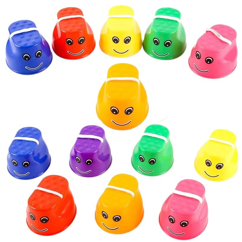 2 пары прыгающих ходулей Smile Детские игрушки Баланс Координация Детский сад Оборудование для тренировки сенсорной интеграции для детей TMZ