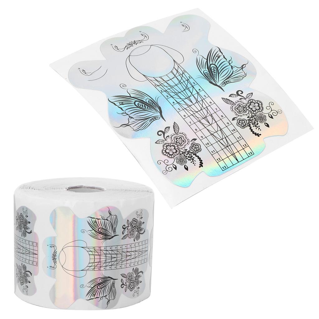 300pcs Nail Gel Forms Thicken Self Adhesive Nail Art Extension Sticker for Women