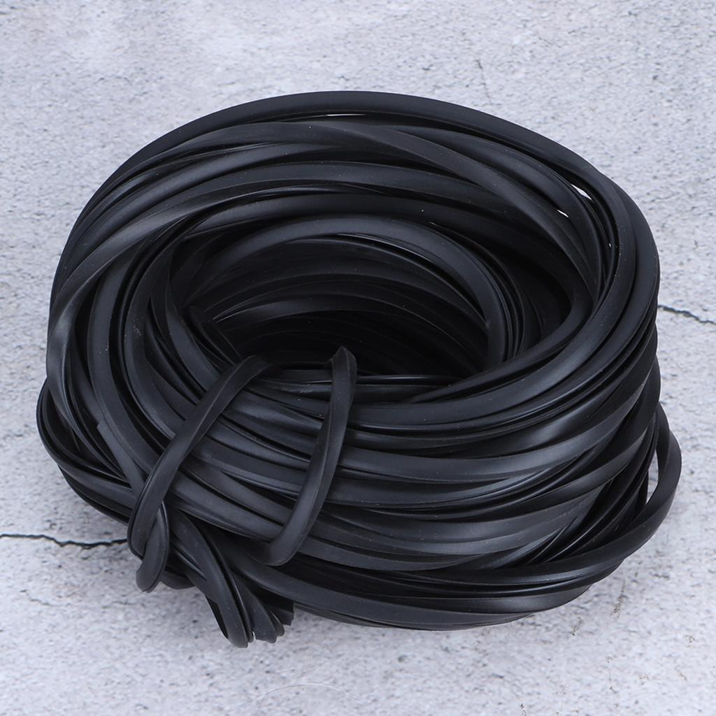 Черная резиновая полоса для теплиц, кабель, аксессуары для теплиц, расходные материалы для герметизации стекла, 18 м