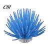Decorative Actinian for Fish Tanks Silicone Sea Anemone, Realistic Blue Actinian, Tank Gypsum Base Aquarium Ornament Ornament, Flexible Actinia