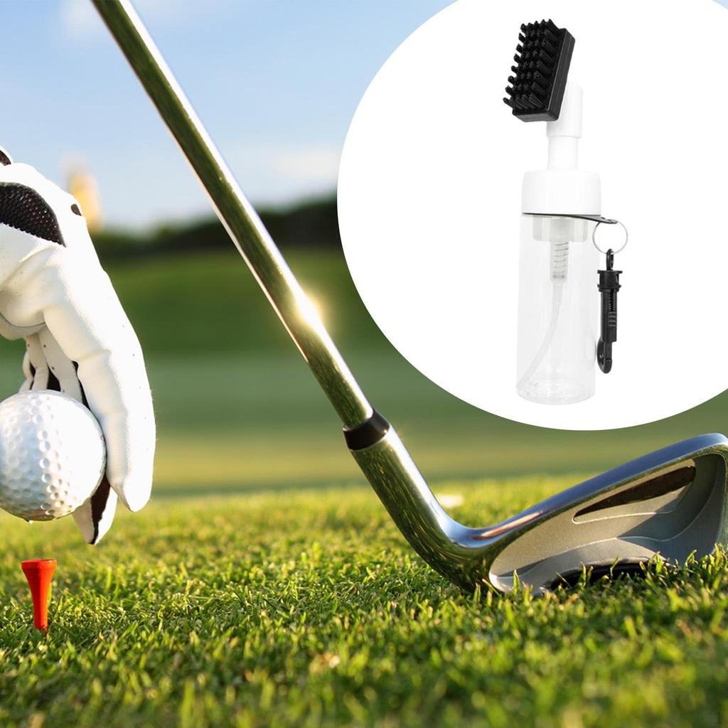 Golf Club Brush Groove Cleaner and Water Bottle Leakproof Reservoir Tube Compact