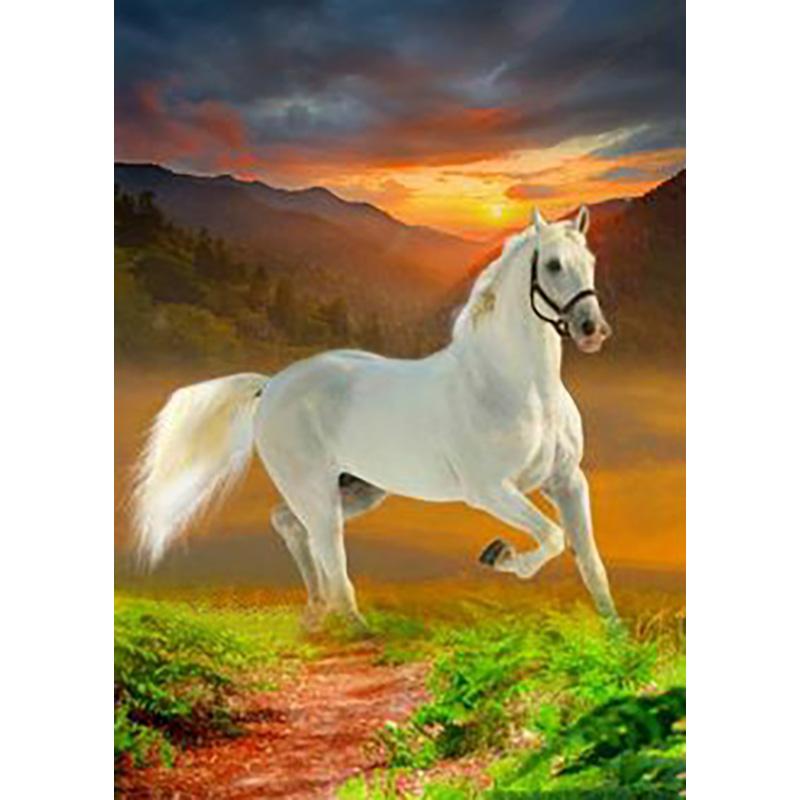 DIY Лошадь 5D алмазная живопись полная круглая дрель животное Алмазная вышивка наборы крестиков мозаика из бисера украшение дома подарок