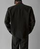 BOWLOW PRODUCT Wool Blend Double-Breasted Blazer [Charcoal]