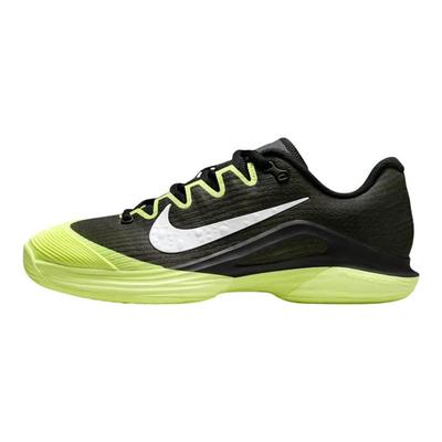 Кроссовки Court Air Zoom Vapor 12 HC Черный Лаймовый Твист Женские Зеленый Синий-Ленточный-Меланж Белый IB6554-001