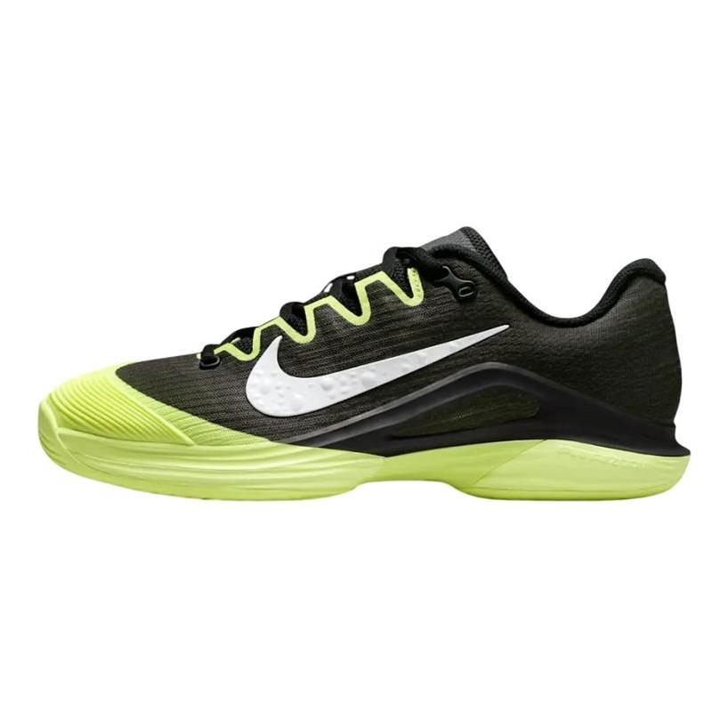 Nike Кроссовки Court Air Zoom Vapor 12 HC Черный Лаймовый Твист Женские Зеленый Синий-Ленточный-Меланж Белый IB6554-001