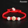 1PC Wristband Red Rope Zodiac Signs Luminous Stone Braided Bracelets Handmade Lucky Unisex