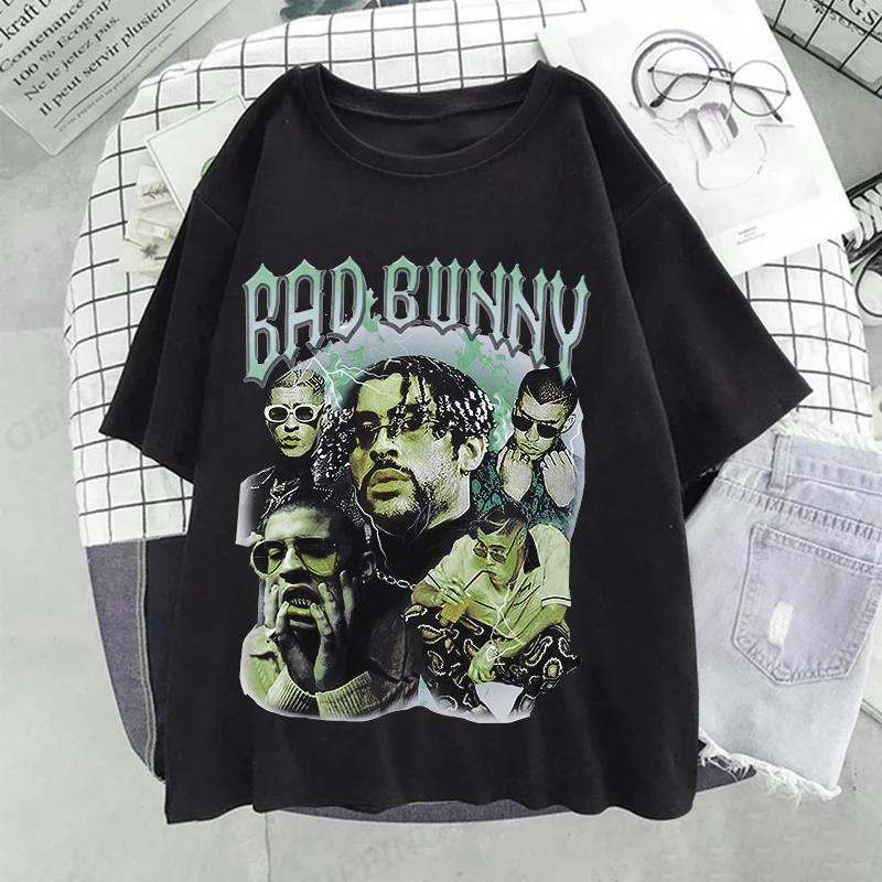 UN VERANO SIN TI Bad Bunny футболка унисекс женская мода хип-хоп музыкальные альбомы с коротким рукавом плюс размер футболка унисекс