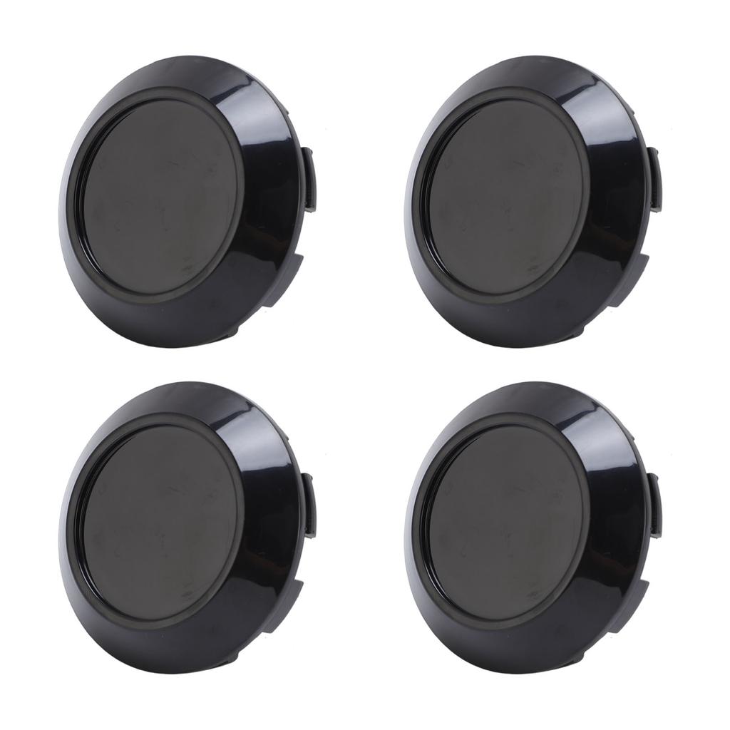 4 шт. Колпаки на центр колеса Отличная герметизация Изысканный АБС Защелкивающиеся Колпаки на центр ступицы колеса 76 мм Внешний диаметр Черный