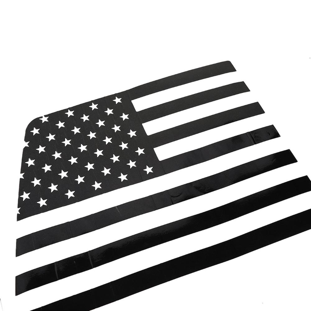 BII1 for Dodge Ram 2009-2025 Car Rear Window Stickers Back Windshield Glass Decal USA Flag PVC Cover Trim Exterior Accessories