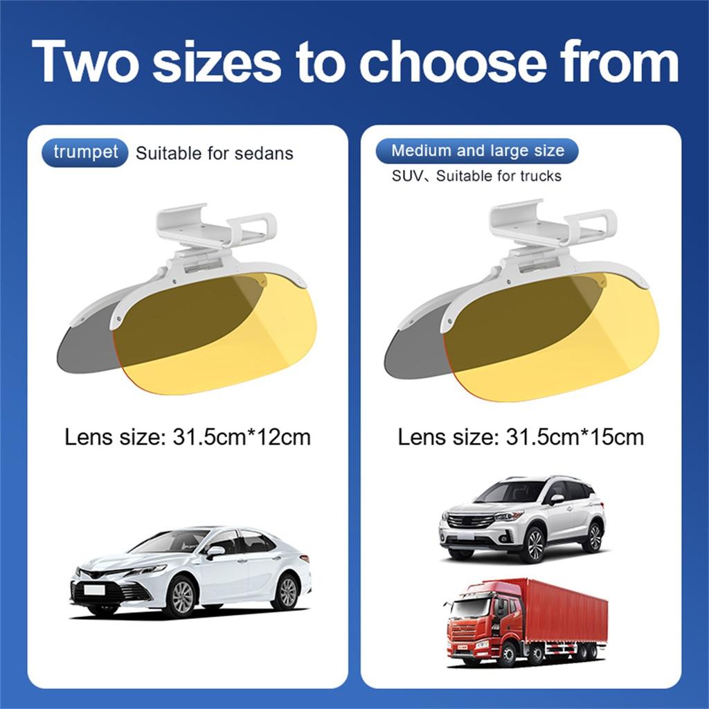 Автомобильные принадлежности Антибликовое зеркало Антиультрафиолетовое Отражающее солнечный свет Пластиковый Акриловый солнцезащитный козырек Коммерческий автомобиль Универсал Минивэн