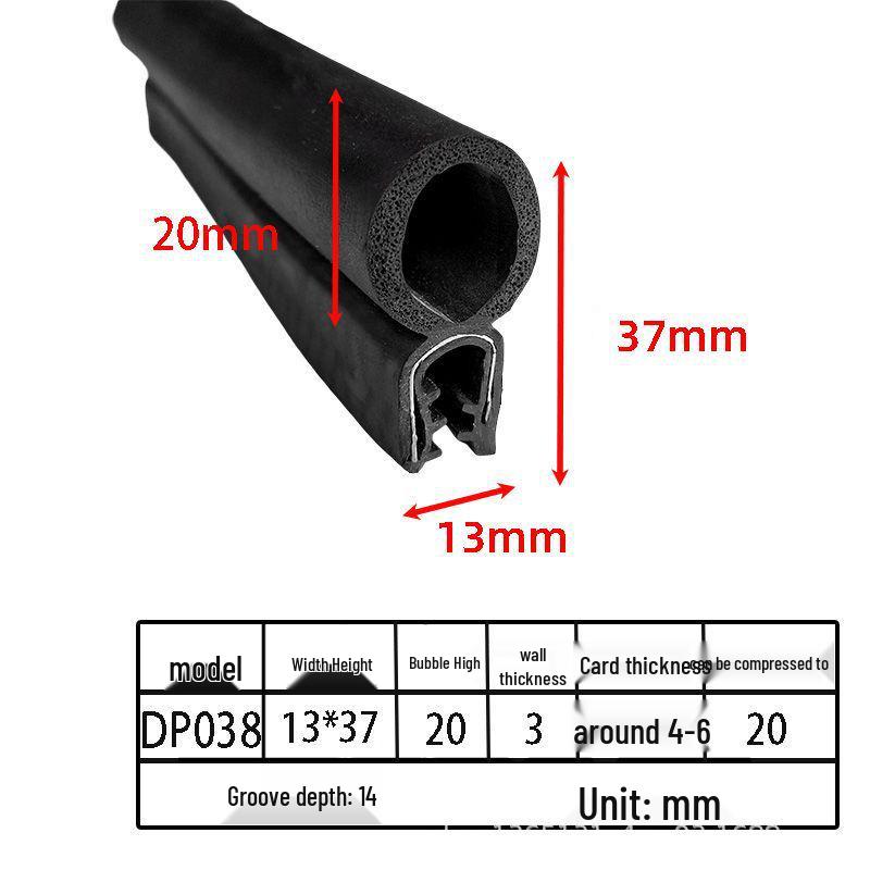 U-образные уплотнительные ленты из вспененной резины для шкафов и автомобильных дверей