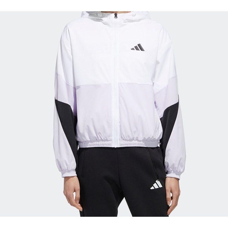 adidas Куртки Женские Белые С Капюшоном Умеренные Другие FM9322