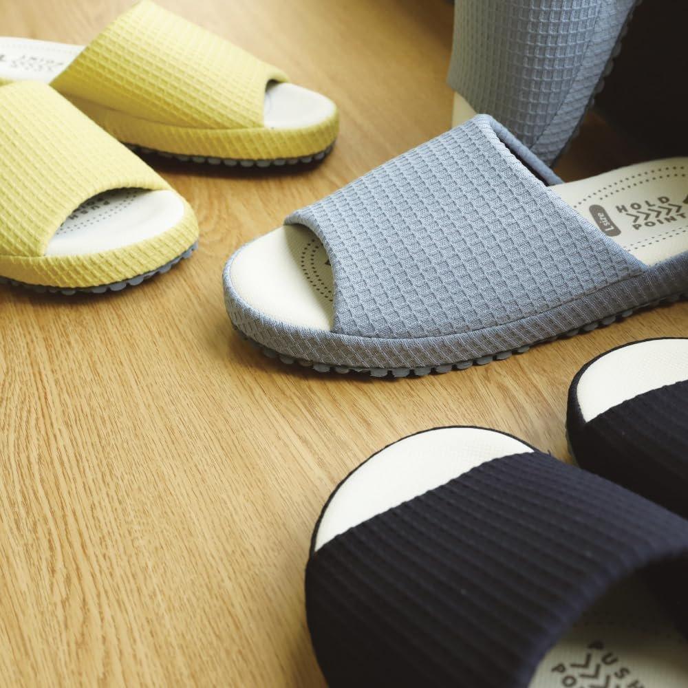 Nippon Slipper Rela-Care Домашние тапочки с эффектом памяти - Черные 27-28см - Эргономичная поддержка