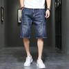 Men Summer Slim Denim Shorts Men Fifth Pants Loose Medium Pants Plus Size