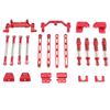 Front & Rear Metal 4 Link Suspension Shock Upgrade Kit For MN82 Series LC79 RC Crawler Truck