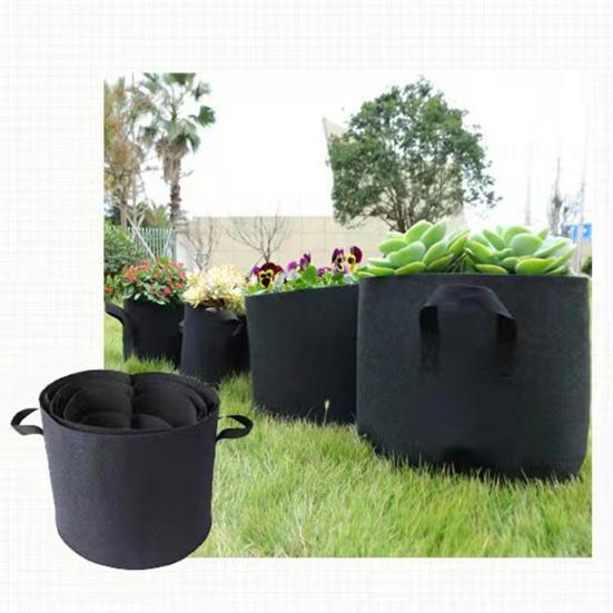 Тканевые мешки для выращивания растений Утолщенные войлочные мешки для выращивания растений с ручками Воздухопроницаемые мешки для посадки Горшки для выращивания цветов Помидоры Огурцы