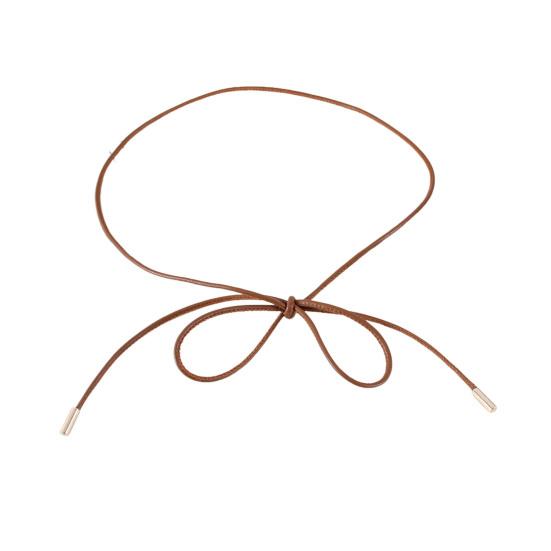 Имитация ремня Модный шнурованный декоративный пояс Кожаный аксессуар