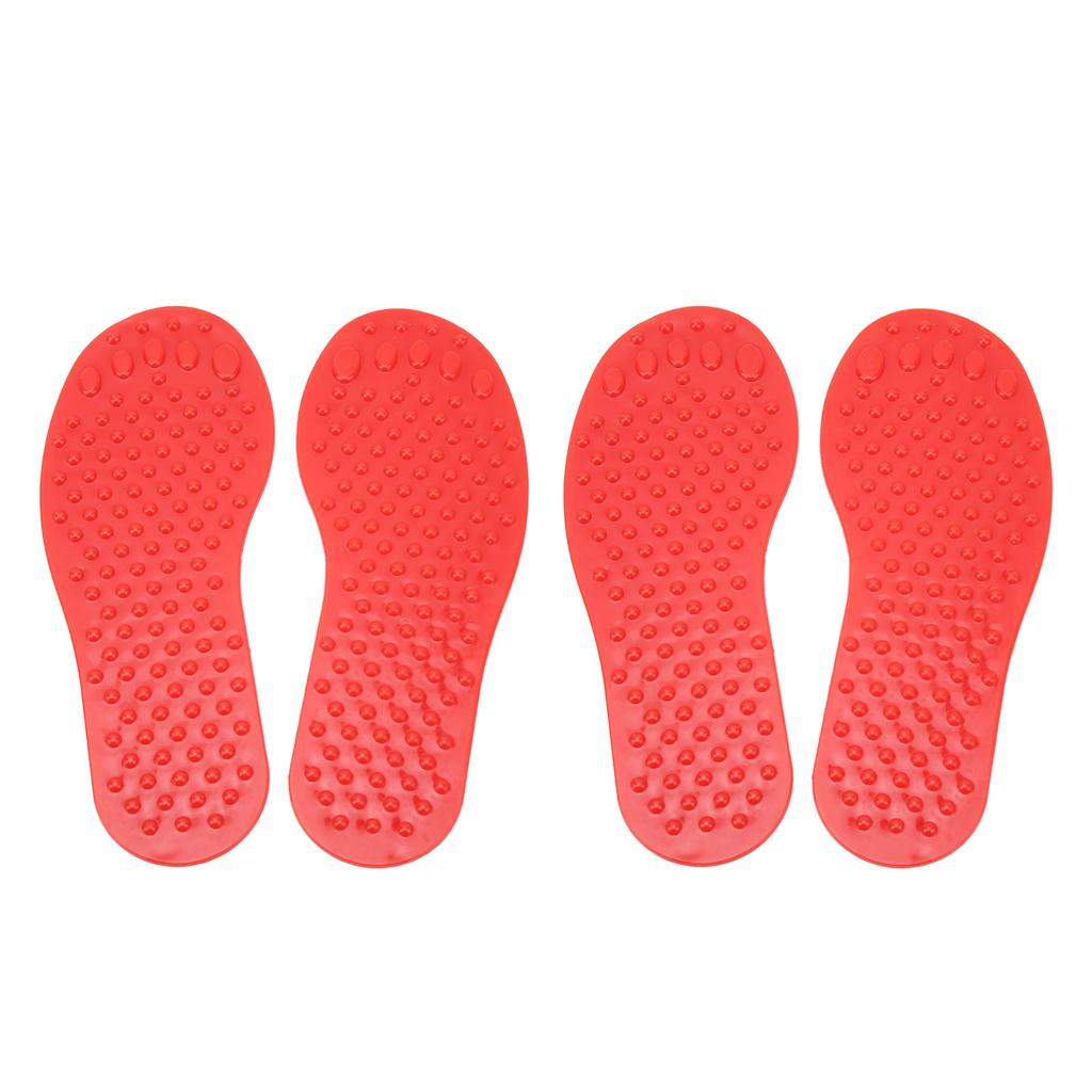 2Pair Foot Shaped Floor Markers PVC Non Slip Educational Footprint Markers for Preschool Classroom