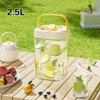 2.5/3.5L Cold Water Kettle With Faucet Portable Plastic Drink Dispenser Refrigerator Fruit Tea Bucket Liquid Beverage Container
