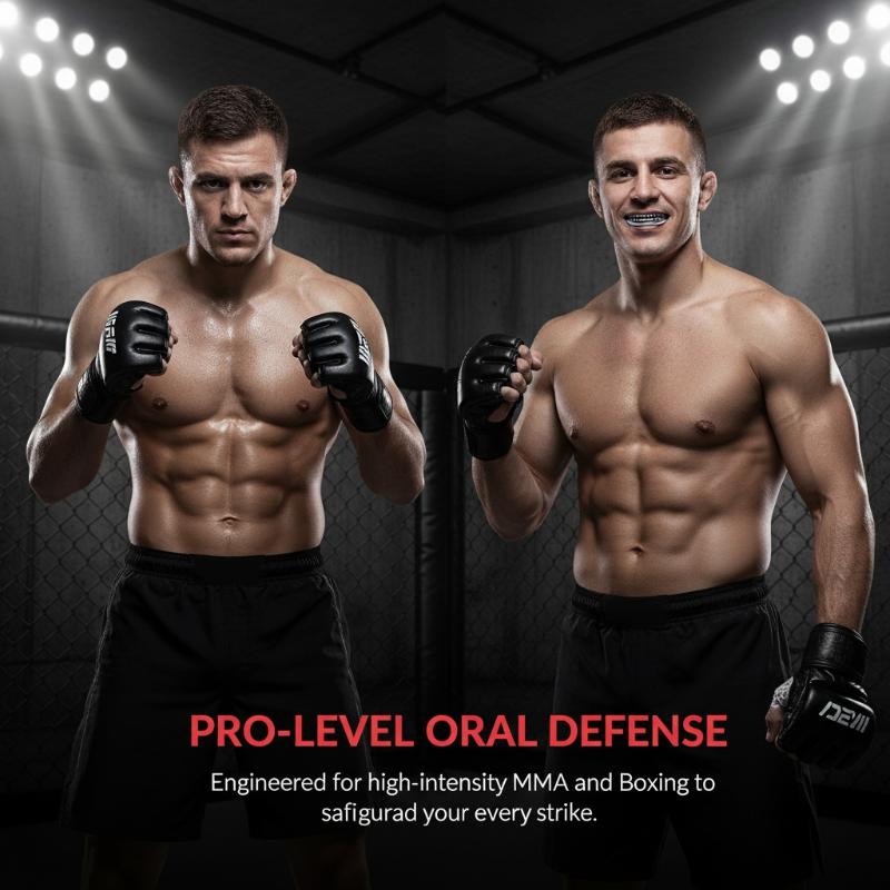 Sports Mouthguard for Adult Thai Boxing Fight Protection High Elastic EVA Teeth Guard for Rugby MMA Training Use