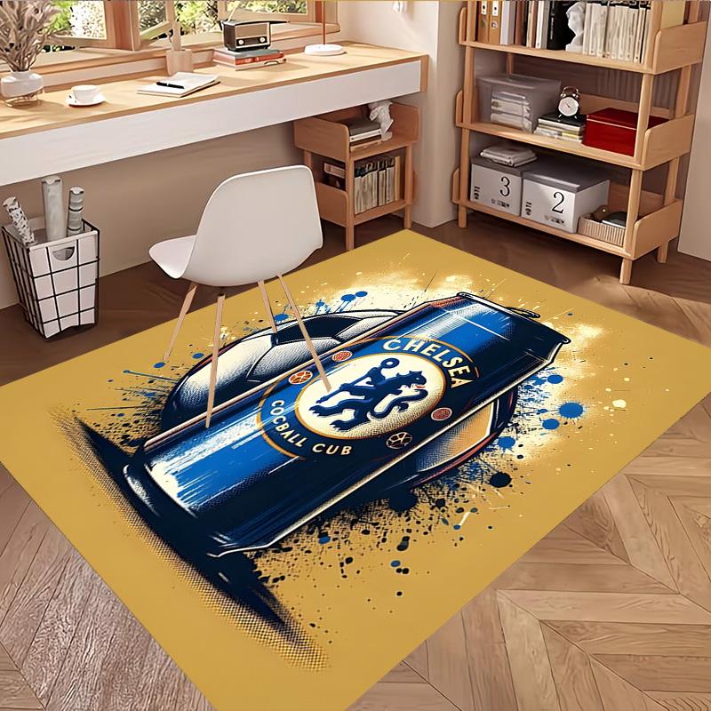football club F.C Print Rug, Washable Floor Carpet, For Entryway Dorm Laundry Room Office Study, Home Decor Birthday Christmas Gift
