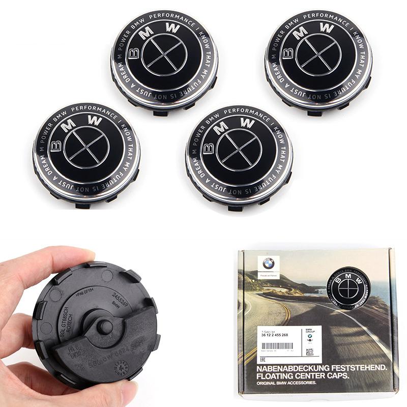 4pcs 56mm 68mm Car Floating Wheel Center Caps for BMW E36 E46 E90 E39 E60 F10 F30 X3 X5 X6 G20 G30 M3 M4 M5 M6 E70 E71 F15 F16 BZ5