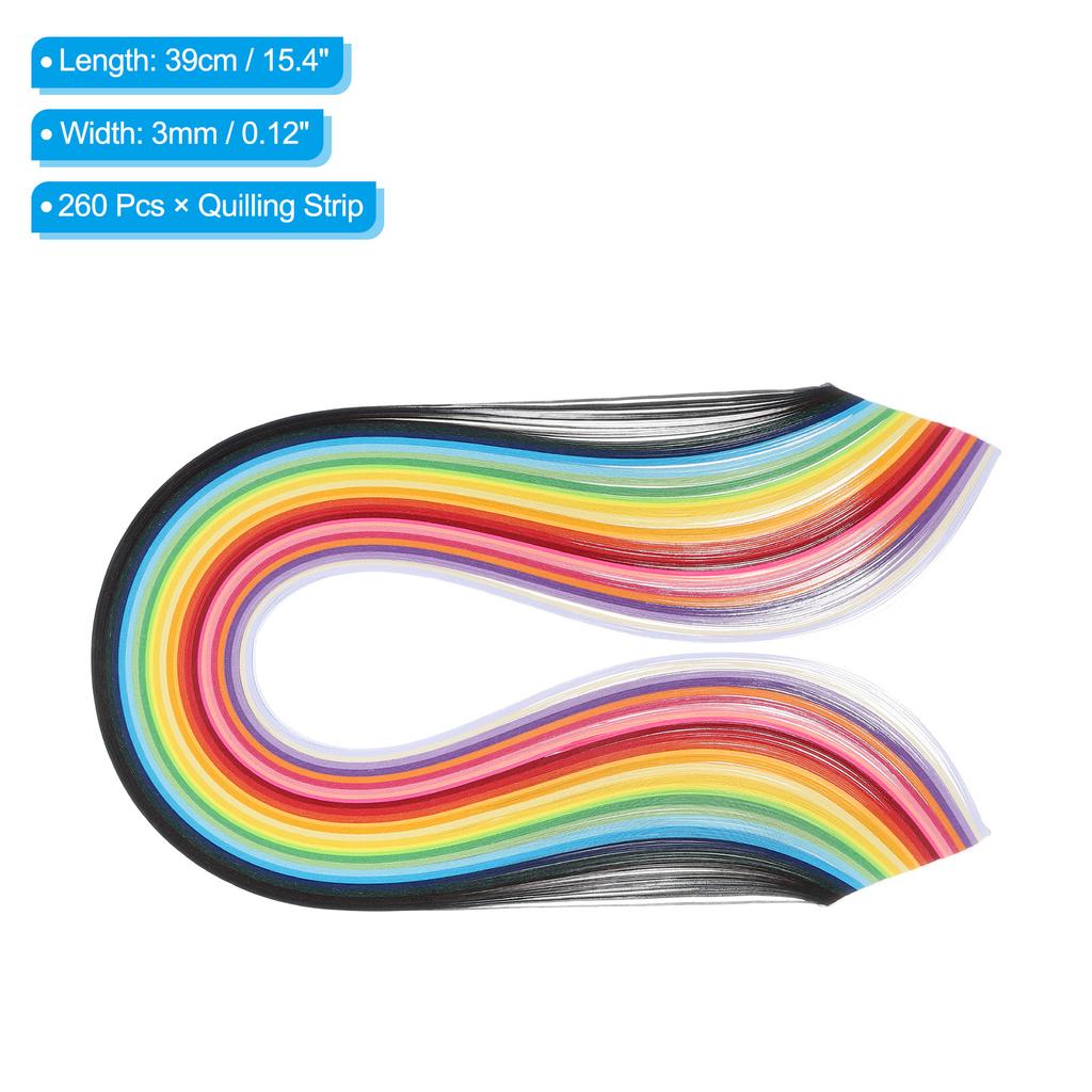 160/180/260 шт. Полоски для квиллинга Бумага 39/54 см Бумага для оригами Полоска для квиллинга Смешанный цвет Подарок для Искусства DIY Рукоделие Рождество