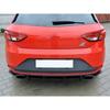 Глянцевый диффузор заднего бампера автомобиля Maxton Design для Seat Leon MK3 5F Cupra 2012 2013 2014 2015 2016 Дорестайлинг Задний боковой сплиттер