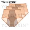 3PCS Women's Underwear High Waist Period Panties Leakproof Briefs Breathable Mesh Menstrual Lingerie Fit 40-85kg Wear