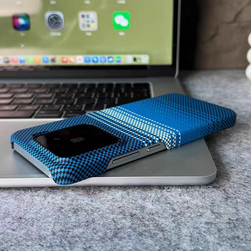 Чехол для телефона с текстурой углеродного волокна для Xiaomi 1 14 13 Redmi K80 K70 K60 Pro Ultra, матовый, двухцветный, ударопрочный, жесткая задняя крышка из поликарбоната