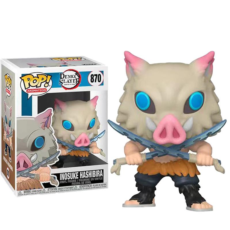 Demon Slayer POP Figure Tanjiro Kamado Nezuko Inosuke Anime Figurine Collectible Model 868 871