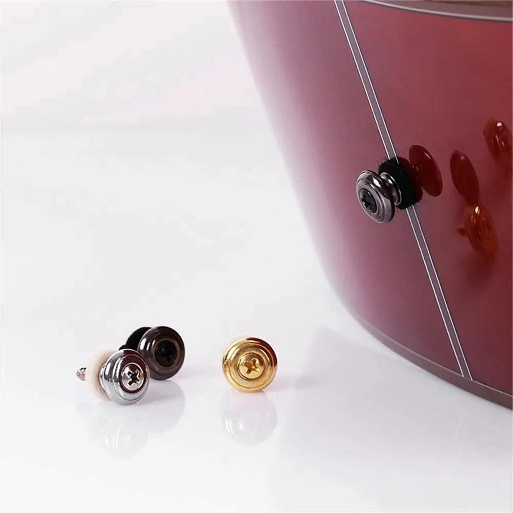 2 шт., фиксирующие колышки для гитарного ремня, стопорные штифты, кнопки для гитары, акустическая электрическая бас-гитара