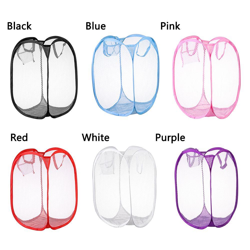 Hamper Mesh Storage Box Organize Kids Toys Sundries Laundry Bag Laundry Basket Dirty Sorting Basket