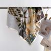 66Cm Floral Printed Square Scarf High-end Small Square Scarf Shawls Women Scarves