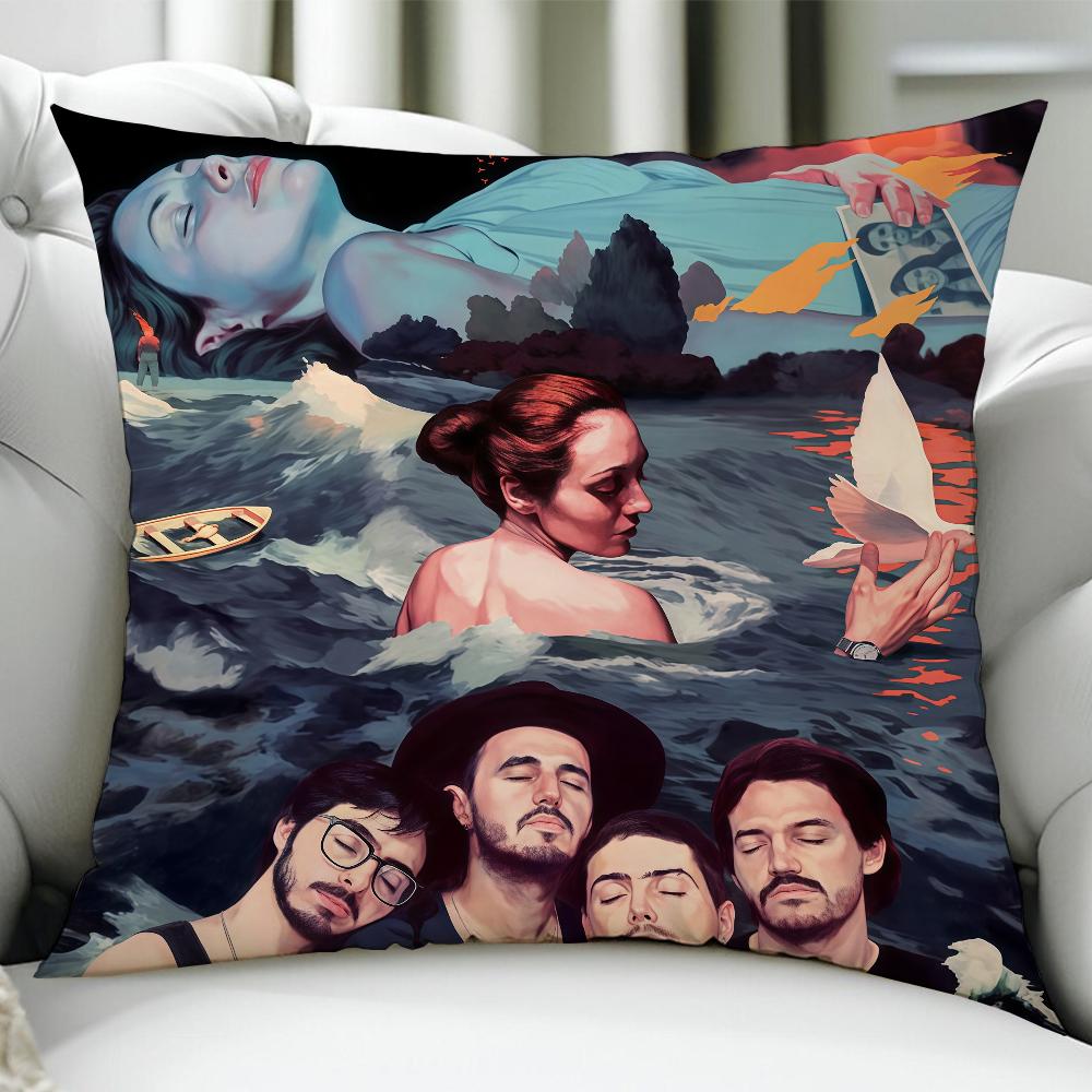 Band MMorat cushion cover Birthday Anniversary Gifts Double Sided Printed Zipper Cushion Cover Soft Skin Bedding