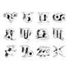 S925 Sterling Silver Charms Original 12 Zodiac Aries Leo Crystal Beads Fit Bracelets Necklaces Diy Jewelry Gift For Women