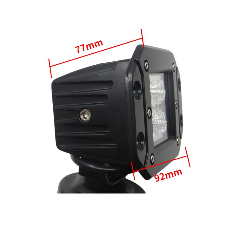 CE RoHS 4 Inch 12W LED Work Light 24V New Flood/Spot Beam 1200LM High Quality Durable Universal Fitment Motorcycle Tractor Boat
