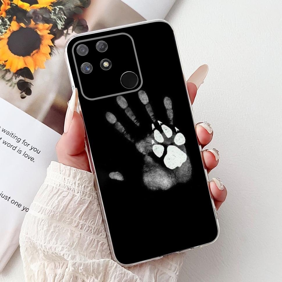Мягкий Полный Защитный Чехол RMX3430 Для Realme Narzo 50A Чехол С Рисунком Кошки Для Realme Narzo 50A Narzo50A Силиконовые Чехлы Чехол