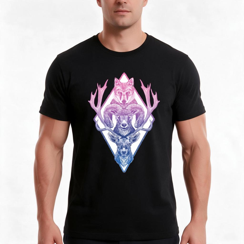 Wolfram Hart Color Tshirt Summer Casual Cotton Tee Oversized Streetwear Tops Vintage Graphic Print Loose Fit Short Sleeve