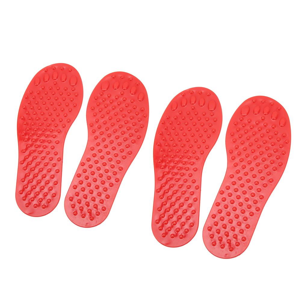 2Pair Foot Shaped Floor Markers PVC Non Slip Educational Footprint Markers for Preschool Classroom