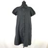 Made In Japan Short Sleeve Button Dress 38 M Women Knee-Length Black(USED)
