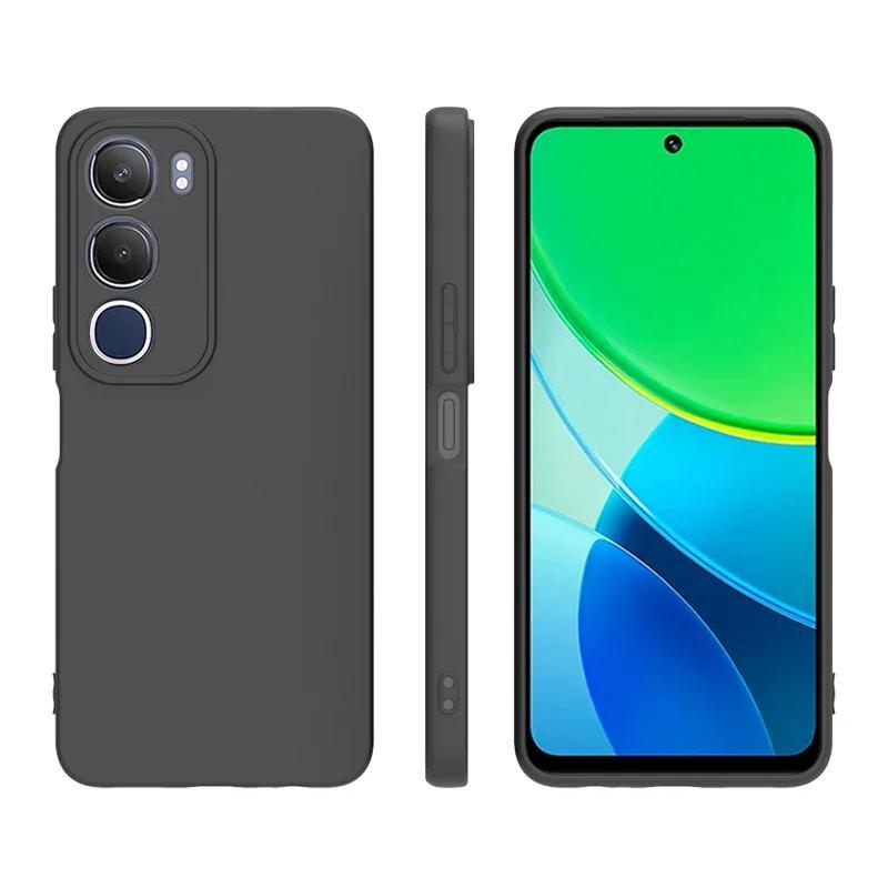 Чехол для VIVO Y19S ТПУ Мягкий Тонкий Черный Матовый Силиконовый Задняя Крышка Для Vovo V2419 Y 19S Бампер Чехлы для Мобильных Телефонов Carcase Fundas