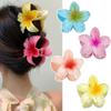 Bohemia Large Flower Acrylic Claw Clip For Women Sweet Hair Claws Crab Clamp Barrettes Hawaiian Headwear Accessories Beach