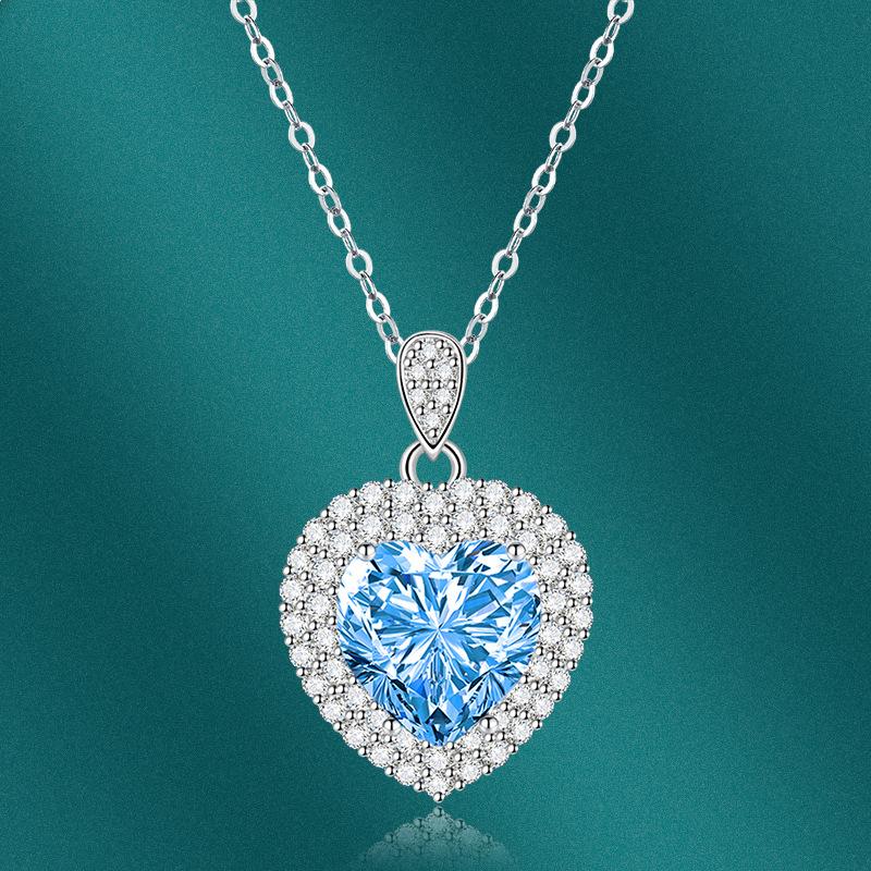 BELLA BOX Heart Pendant Necklace Multiple Colour Fashion Wedding Engagement Jewelry