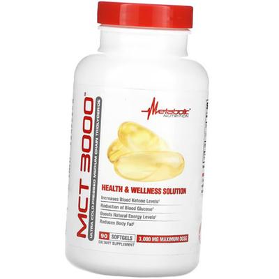 Масло МСТ капсулы, MCT 3000, Metabolic Nutrition (74646001)
