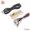DIY USB-энкодер для аркадных автоматов с нулевой задержкой, плата управления джойстиком-рокером для PC, MAME, 1-контактный, с кабелем, кнопка